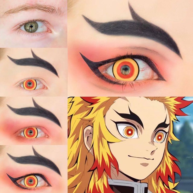 Bí kíp hóa trang mắt sao y bản chính các nhân vật trong anime Kimetsu no Yaiba - Ảnh 1.