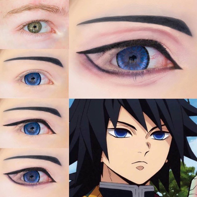 Bí kíp hóa trang mắt sao y bản chính các nhân vật trong anime Kimetsu no Yaiba - Ảnh 2.