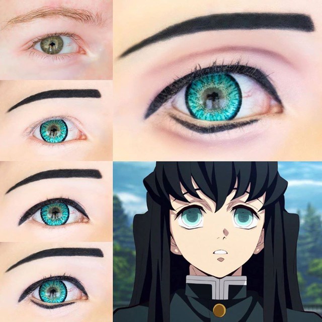 Bí kíp hóa trang mắt sao y bản chính các nhân vật trong anime Kimetsu no Yaiba - Ảnh 3.