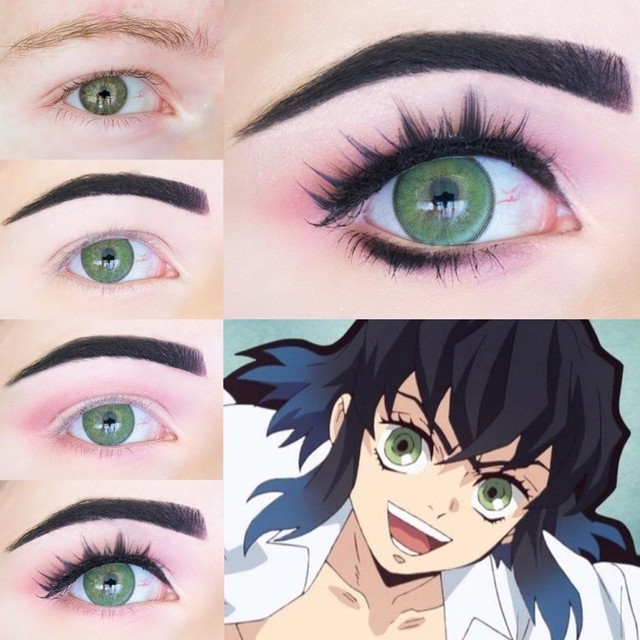 Bí kíp hóa trang mắt sao y bản chính các nhân vật trong anime Kimetsu no Yaiba - Ảnh 10.