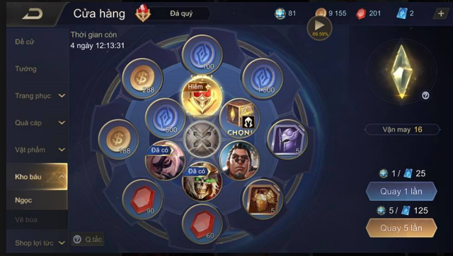 Liên Quân Mobile: Garena sắp phủ kín skin vào Vòng quay Kho Báu, Đá Quý dùng để quay FREE? - Ảnh 1.