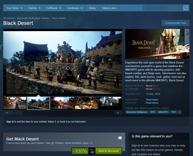 Game nhập vai siêu hot Black Desert đang miễn phí 100% trên Steam, lấy một lần chơi cả đời - Ảnh 1.