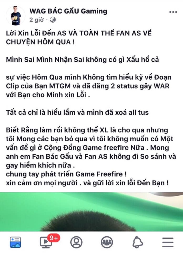 Hít hà drama giữa hai idol của cộng đồng Free Fire: Game thủ tố cáo Wag Bác Gấu cố tình tạo phốt “bú fame” As Mobile - Ảnh 2.