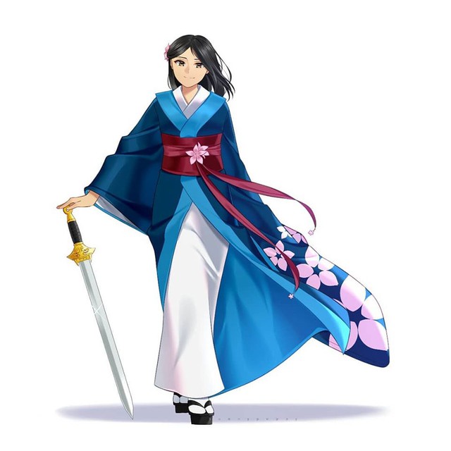 Công chúa Disney diện kimono truyền thống Nhật Bản, nhan sắc muôn phần đẹp hơn - Ảnh 9.