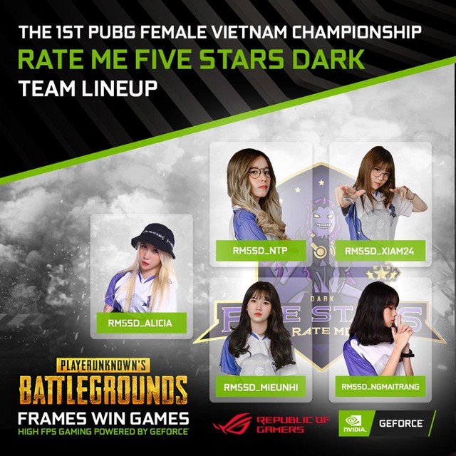 The 1st PUBG Female Vietnam Championship - giải đấu PUBG nữ đầu tiên tại Việt Nam được tài trợ bởi ROG và NVIDIA - Ảnh 2.
