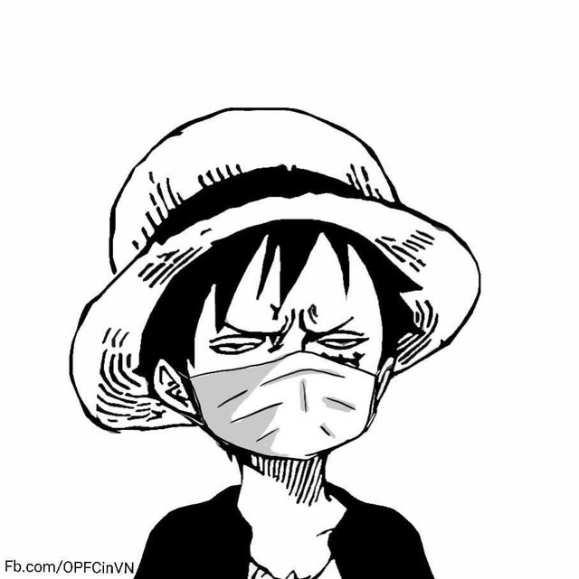 One Piece thời Covid-19, Luffy cũng phải đeo khẩu trang cẩn thận để phòng dịch - Ảnh 1.