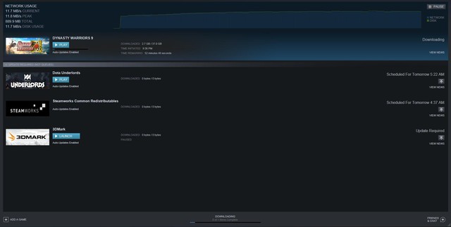 Với khoảng 40GB dành cho game thì bạn cũng phải mất 1 tiếng chờ đợi lỡ gặp hôm đứt cáp thì con số này có thể gấp 10 lần!
