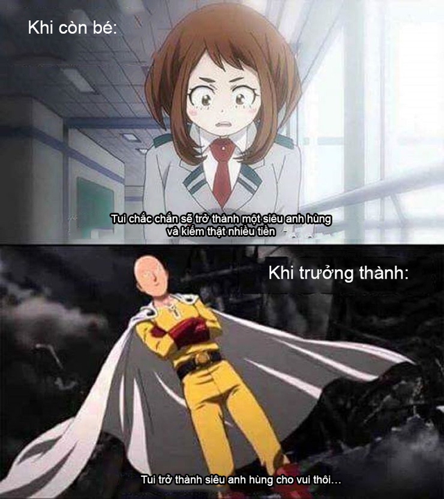 One Punch Man: Cười sái quai hà với loạt meme về thánh ‘phồng tôm’ Saitama - Ảnh 4.