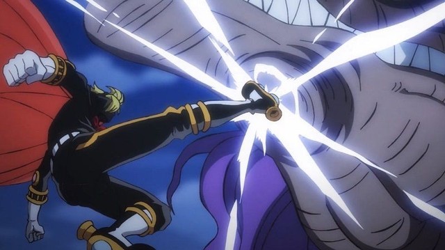 One Piece tập 925: Trận chiến giữa Hắc Ẩn Sanji với Page One xuất hiện trong anime, cái kết cho gã khủng long được làm rõ - Ảnh 1.