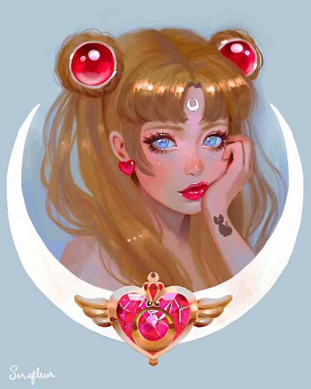 Công chúa Disney và dàn nhân vật anime đẹp lung linh qua loạt fan art đậm chất huyền huyễn - Ảnh 11.