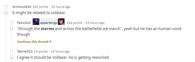 Cộng đồng xôn xao về lời thoại bí ẩn bị lộ - Tướng, trang phục mới hay hé lộ về làm lại Volibear? - Ảnh 4.