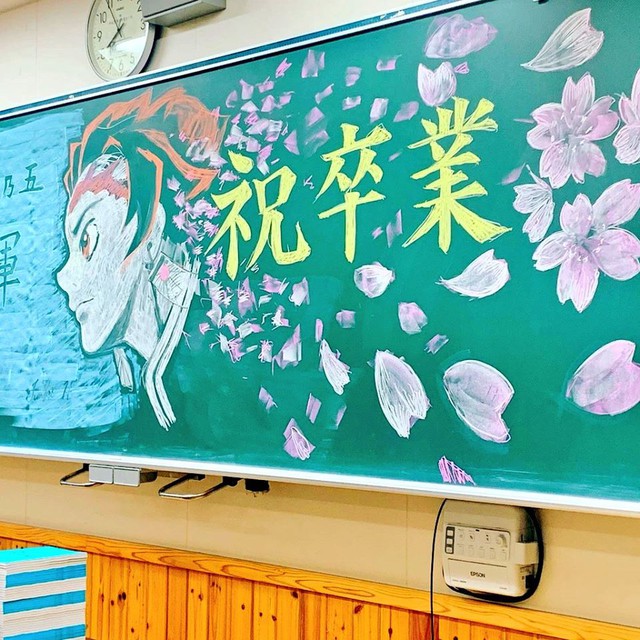 Siêu đỉnh, vẽ tranh Kimetsu no Yaiba trên bảng phấn, tất cả đều là tuyệt phẩm - Ảnh 2.