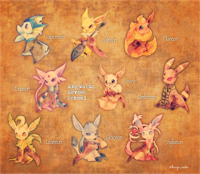 Loạt tranh tuyệt đẹp về Eevee, dòng họ xinh xắn nhất trong thế giới Pokemon - Ảnh 9.