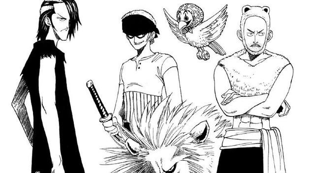 One Piece: Cực sốc khi thấy thiết kế ban đầu của băng Mũ Rơm, Nami có cánh tay giả và dùng rìu - Ảnh 2.