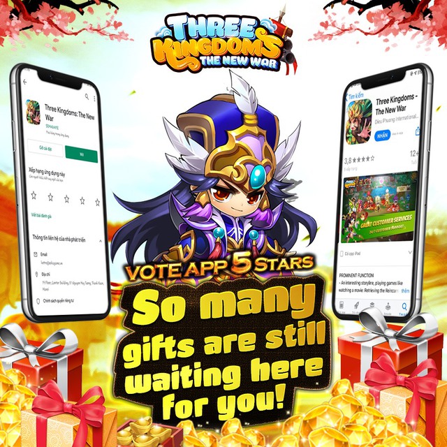 Tất tần tật giftcode trao tay, độc quyền cho game thủ Việt để quẩy Three Kingdoms: The New War ra mắt ngày mai 16/4 - Ảnh 1.