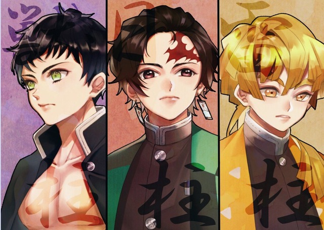 Ngắm loạt fan art bộ 3 soái ca Zen-Tan-Ino trong Kimetsu no Yaiba mà muốn rụng trứng - Ảnh 13.