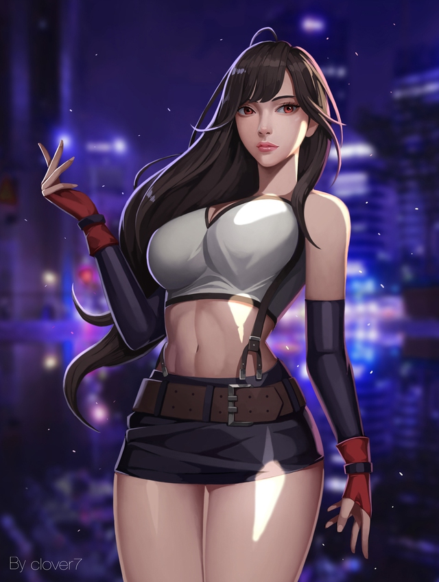 Bộ sưu tập tranh đầy gợi cảm về Tifa, mỹ nhân ngực khủng của Final Fantasy - Ảnh 2.