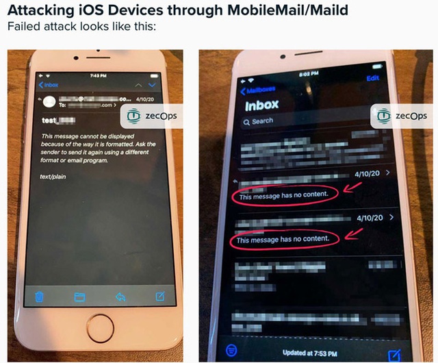  Phát hiện lỗ hổng cực kỳ nghiêm trọng cho phép hack iPhone chỉ bằng cách gửi email, nạn nhân không mở cũng bị tấn công - Ảnh 2.