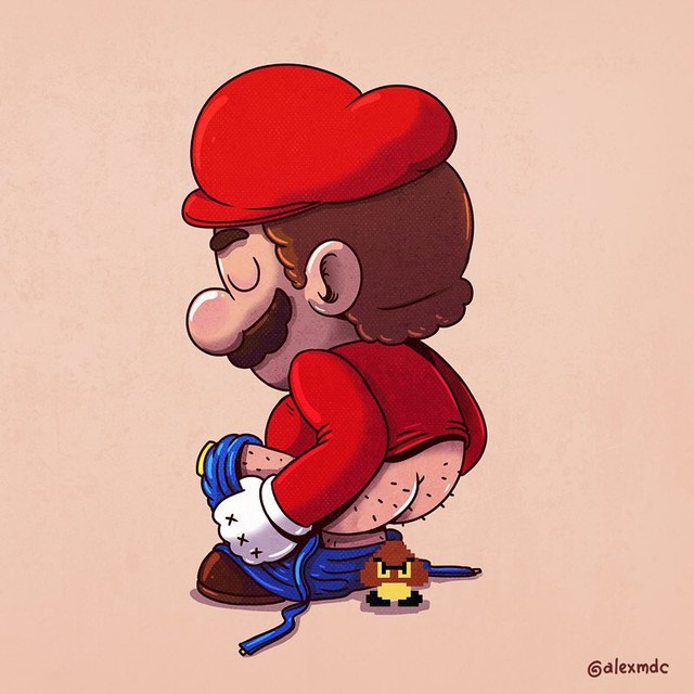 Tuổi thơ Mario của game thủ bị “hủy hoại” vô cùng tàn nhẫn với những hình ảnh này, khuyến cáo không dành cho trẻ dưới 12 tuổi - Ảnh 6.