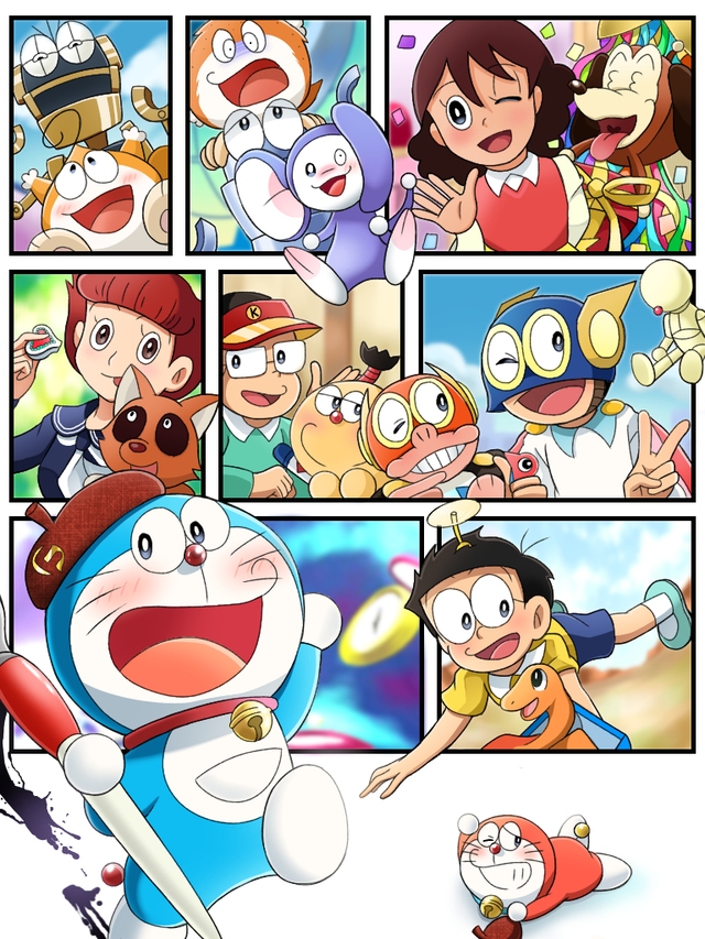 Bộ tranh Doraemon và bè bạn siêu đáng yêu dành cho các fan hâm mộ mèo máy - Ảnh 3.