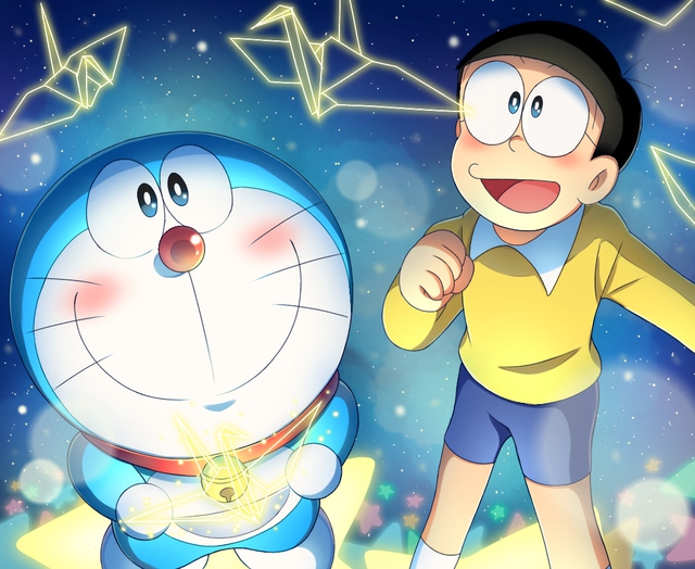 Bộ tranh Doraemon và bè bạn siêu đáng yêu dành cho các fan hâm mộ mèo máy - Ảnh 5.