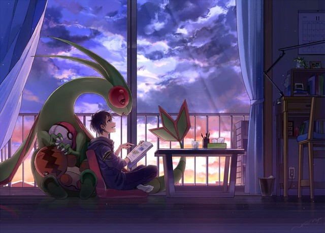 Nhìn loạt tranh Pokemon và con người cùng chung sống hạnh phúc mà chỉ muốn bắt chúng về làm pet - Ảnh 4.