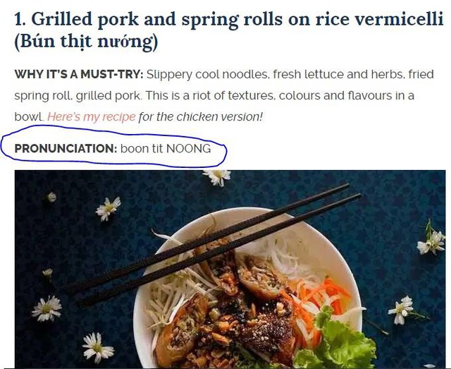 Khám phá những pha phát âm khó đỡ tên món ăn Việt của người nước ngoài - Ảnh 1.