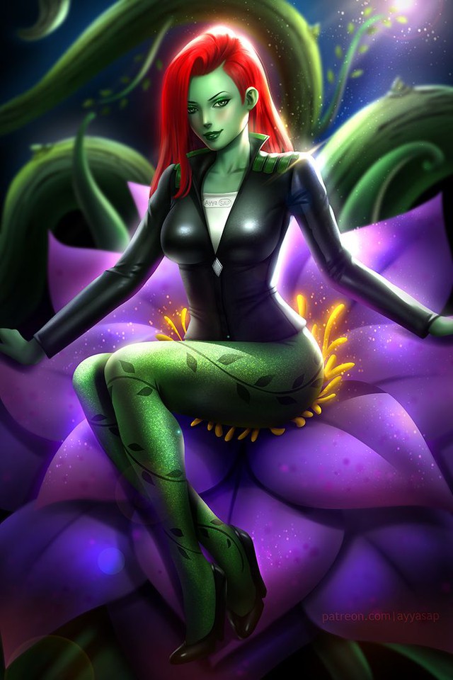 Chiêm ngưỡng 10 tác phẩm fan art tuyệt vời phô diễn nhan sắc nóng bỏng của Poison Ivy- kẻ thù quyến rũ nhất của Batman - Ảnh 6.