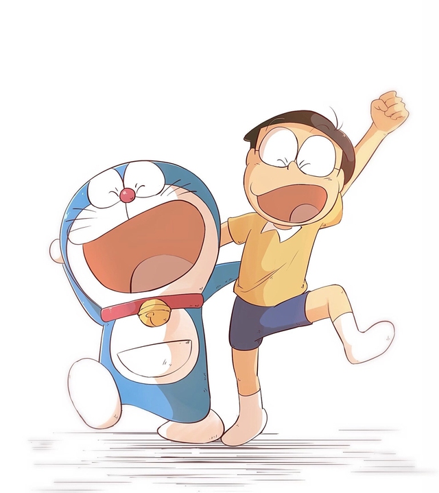 Loạt tranh Doraemon cùng bạn hữu cute hột me dành cho fan cứng của mèo máy - Ảnh 2.