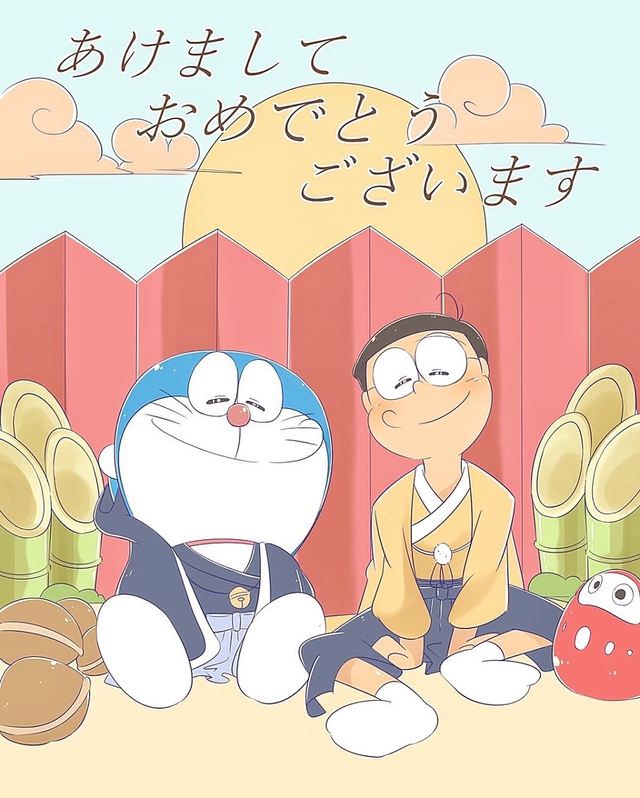 Loạt tranh Doraemon cùng bạn hữu cute hột me dành cho fan cứng của mèo máy - Ảnh 13.