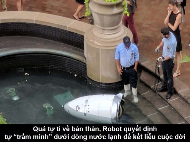 Quá nhiều ngày tháng sống trong tự ti, chú robot gieo mình xuống nước để tìm cách tự tử - Ảnh 1.