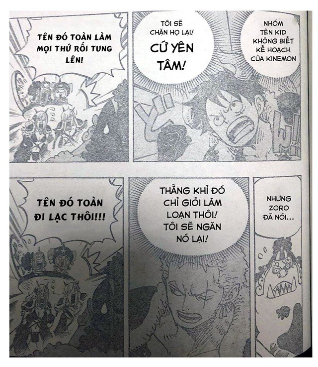 One Piece: Đi cản Kid phá nát kế hoạch, Luffy chướng ta gai mắt với đám lính Kaido vì phung phí thức ăn - Ảnh 1.