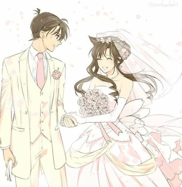 Thám Tử Lừng Danh Conan: Shinichi và Ran xứng lứa vừa đôi trong loạt ảnh cô dâu chú rể mặn mòi - Ảnh 9.