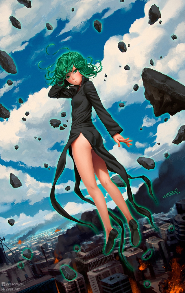 Loạt tranh cực đỉnh về Tatsumaki, nữ ngoại cảm gia mạnh nhất trong thế giới One Punch Man - Ảnh 4.