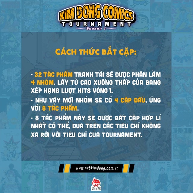 Vòng 2 của Kim Đồng Comics Tournamet: One Piece giữ ngôi đầu bảng, cạnh tranh gay gắt giữa các bộ manga - Ảnh 3.