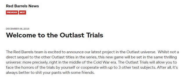 Mang tiếng là siêu phẩm, thế nhưng The Outlast Trials bị nhiều game thủ đánh giá là không xứng tầm để coi là phần 3 của series Outlast - Ảnh 3.