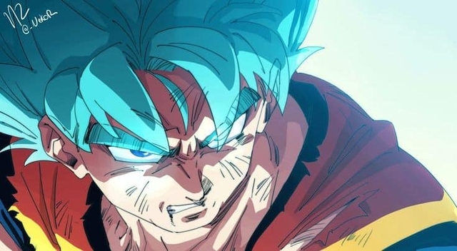 Dragon Ball: Các nghệ sĩ rủ nhau remake lại một phân cảnh Goku ở trạng thái Super Saiyan Blue, nhìn chỉ thấy trất - Ảnh 2.