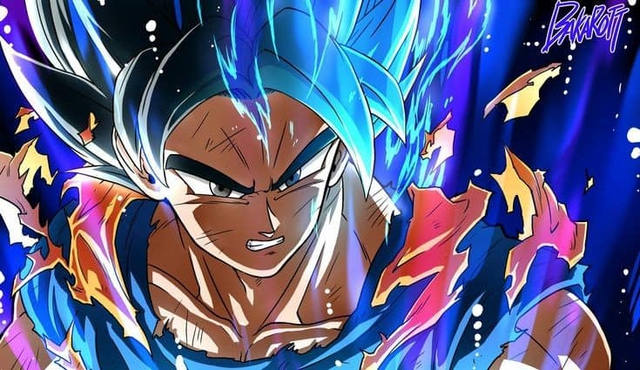 Dragon Ball: Các nghệ sĩ rủ nhau remake lại một phân cảnh Goku ở trạng thái Super Saiyan Blue, nhìn chỉ thấy trất - Ảnh 4.