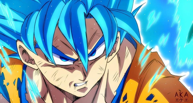Dragon Ball: Các nghệ sĩ rủ nhau remake lại một phân cảnh Goku ở trạng thái Super Saiyan Blue, nhìn chỉ thấy trất - Ảnh 9.
