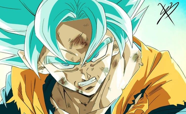 Dragon Ball: Các nghệ sĩ rủ nhau remake lại một phân cảnh Goku ở trạng thái Super Saiyan Blue, nhìn chỉ thấy trất - Ảnh 11.