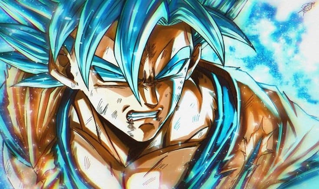 Dragon Ball: Các nghệ sĩ rủ nhau remake lại một phân cảnh Goku ở trạng thái Super Saiyan Blue, nhìn chỉ thấy trất - Ảnh 12.