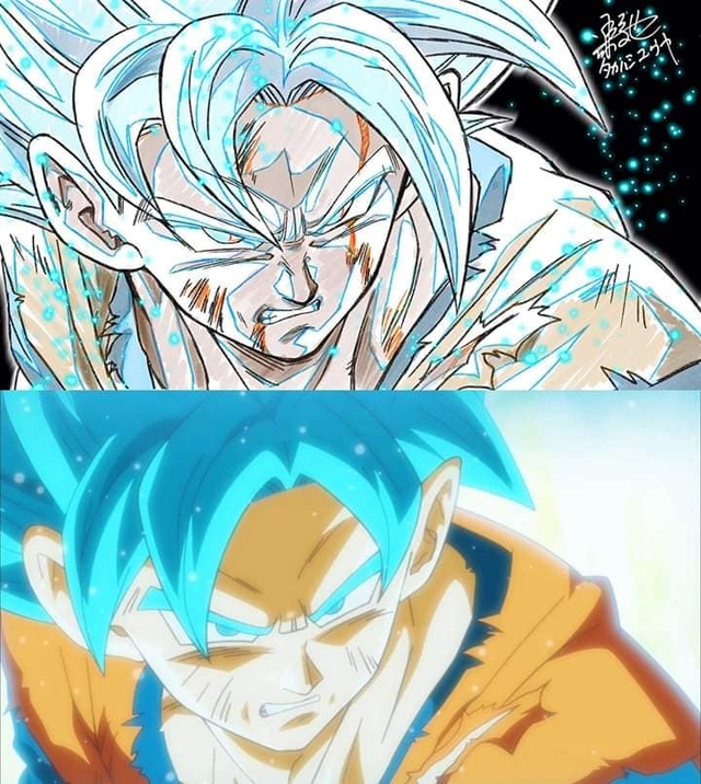 Dragon Ball: Các nghệ sĩ rủ nhau remake lại một phân cảnh Goku ở trạng thái Super Saiyan Blue, nhìn chỉ thấy trất - Ảnh 14.