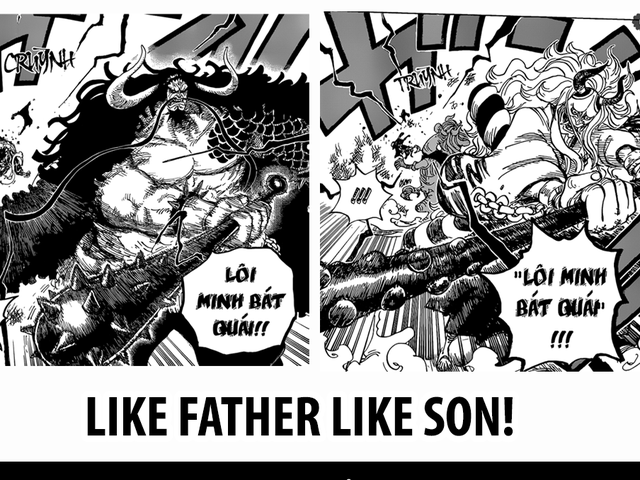 One Piece: Tính cách 2 cha con Kaido được khắc họa qua hình ảnh chiếc chùy, kẻ có gai nhọn người thì không? - Ảnh 1.