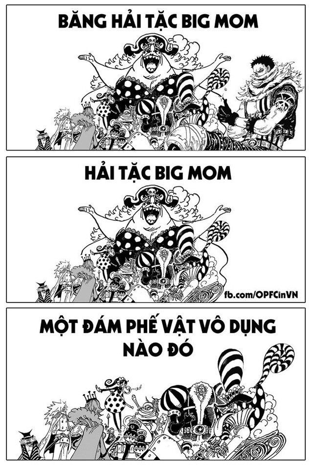 Tổng hợp loạt ảnh chế siêu hài hước về băng Big Mom và các nhân vật tấu hài trong One Piece chapter 981 - Ảnh 2.