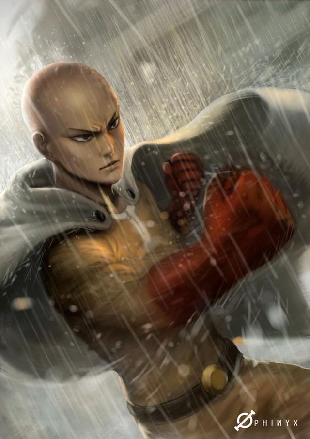 Loạt tranh cực đỉnh về Saitama- thánh phồng sở hữu cú đấm phát chết luôn trong thế giới One Punch Man - Ảnh 5.