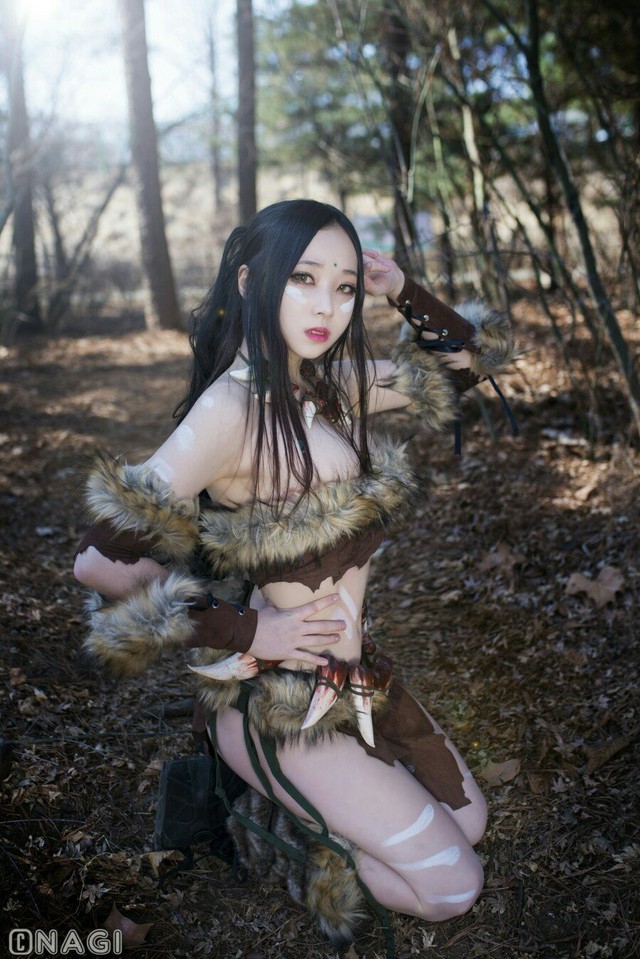 Rạo rực với cosplay Nidalee tâm hồn căng mọng, trắng hồng từng milimet của nữ coser Hàn Quốc - Ảnh 14.