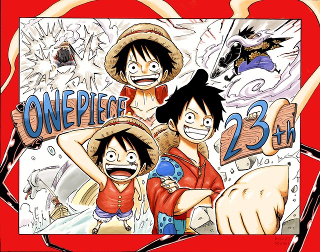 One Piece: Sau 23 năm hình ảnh của Luffy Mũ Rơm đã thay đổi như thế nào? - Ảnh 1.