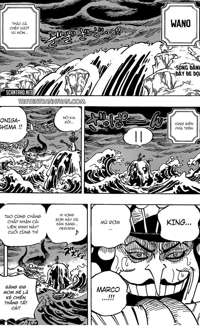 One Piece 984: Vừa thấy được đảo Quỷ, rất có thể Perospero sẽ lại bị Marco bón hành? - Ảnh 1.