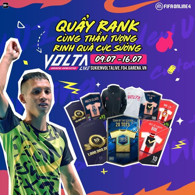 Game thủ phấn khích với sự kiện quẩy rank Volta Live mới của FIFA Online 4: Nhận miễn phí 20TOTS, Hùng Dũng +8... - Ảnh 3.