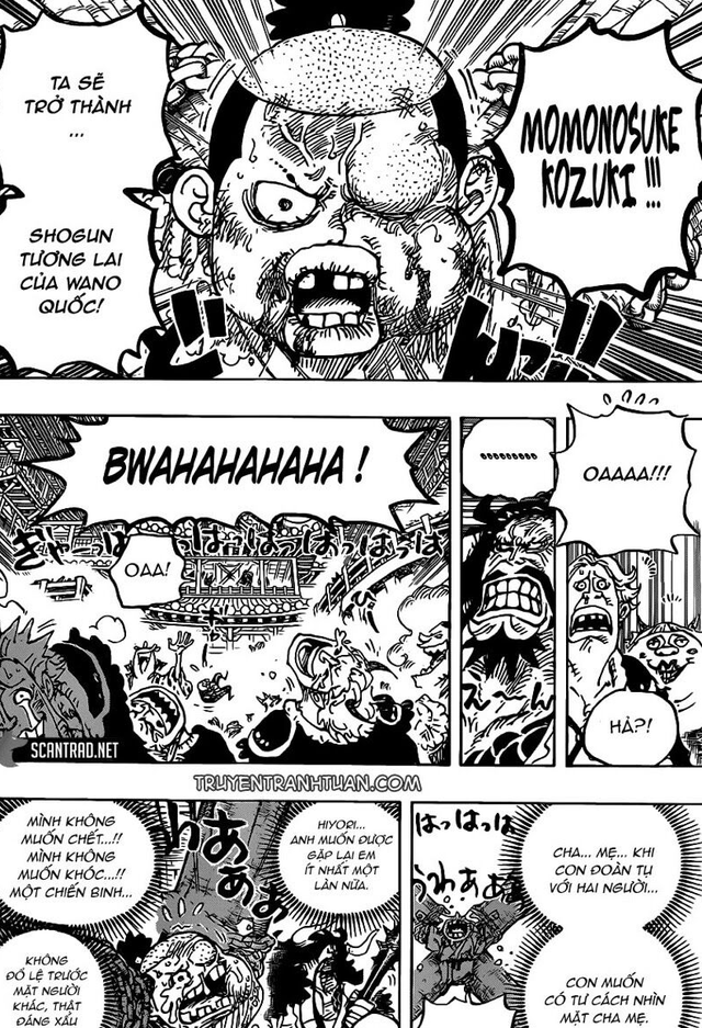 One Piece 986: Từ một cậu nhóc hám gái, Momonosuke đã trở thành niềm tự hào của Oden như thế nào? - Ảnh 3.
